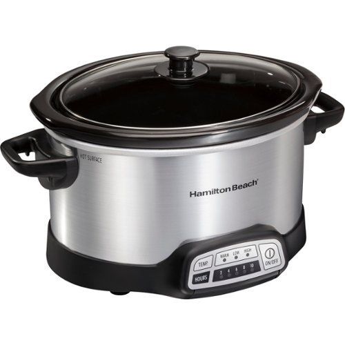 4-Quart Slow Cooker - silver