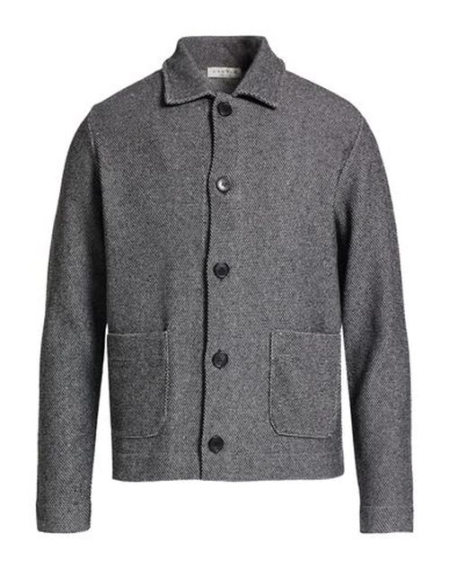 Man Jacket Charcoal Size 44 Cotton, Acrylic