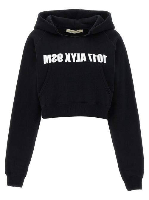Black Cropped Hoodie