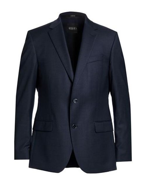 Man Blazer Navy Size 38 Virgin Wool, Elastane