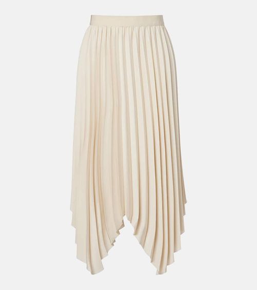 Felixa plissé crêpe midi skirt