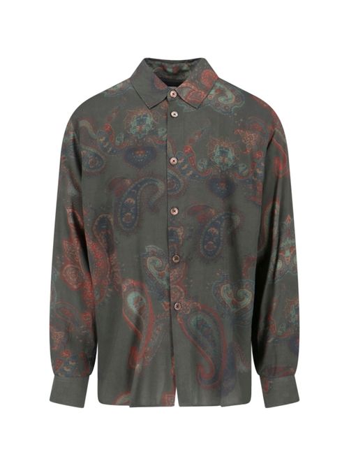 Forgotten Paisley Print Rayon Shirt