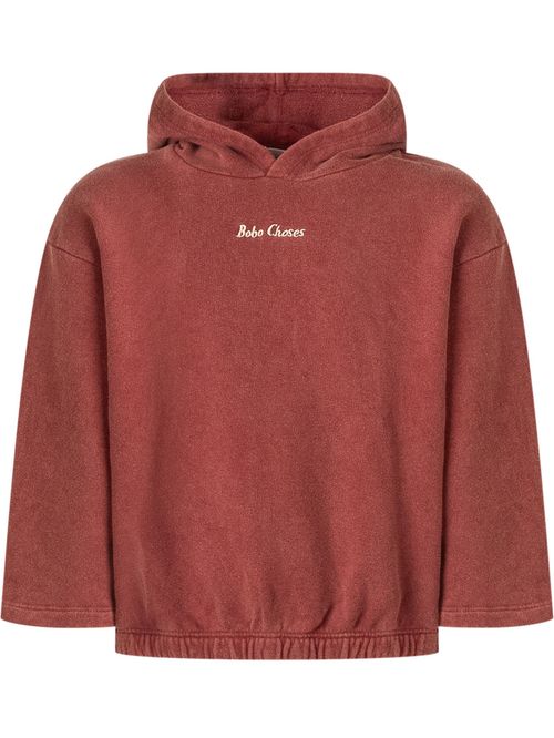 Kids Brown Logo Hoodie