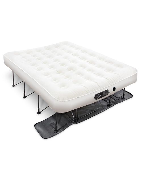 Ez-Bed, Portable Queen Air Mattress with Built In Pump - White
