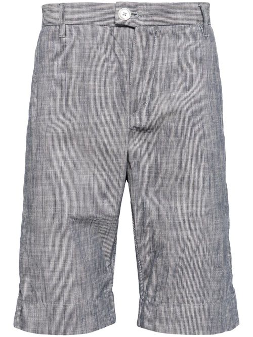 The Duke pinstripe-pattern shorts - Blue