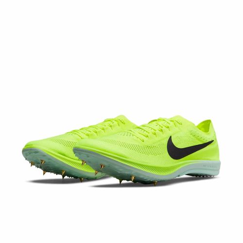 Men's Zoomx Dragonfly Athletics Distance Spike Shoes In Volt/cave Purple-Mint Foam