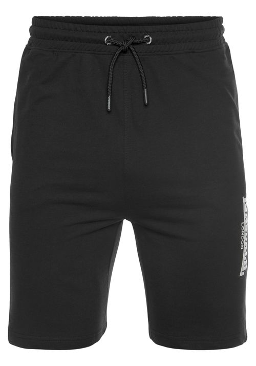 LONSDALE Pantaloni 'Fringford' nero / bianco
