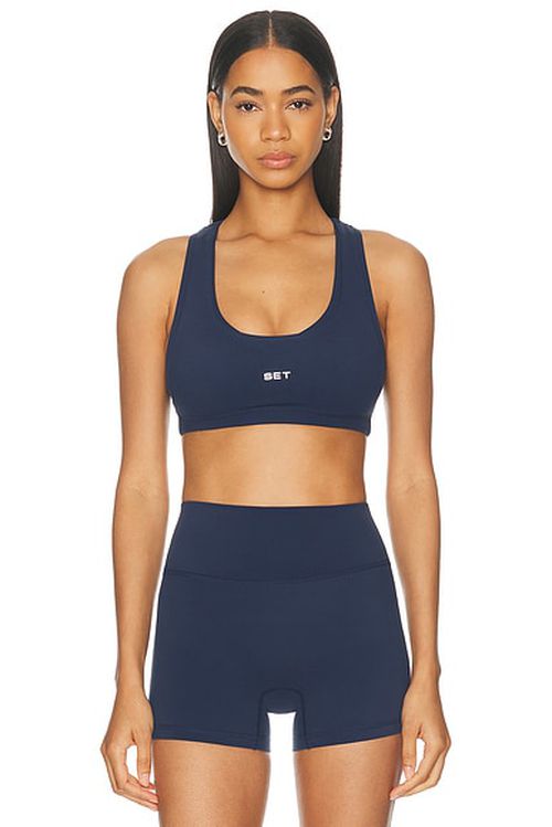 SET Active Sportbody Sporty Gym Bra in Atlantic - Navy. XL also in M, S