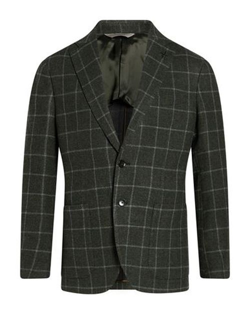 Man Blazer Military green Size 40 Cotton, Wool, Cashmere