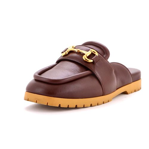 Women's Airel Horsebit Flat Mules Leather