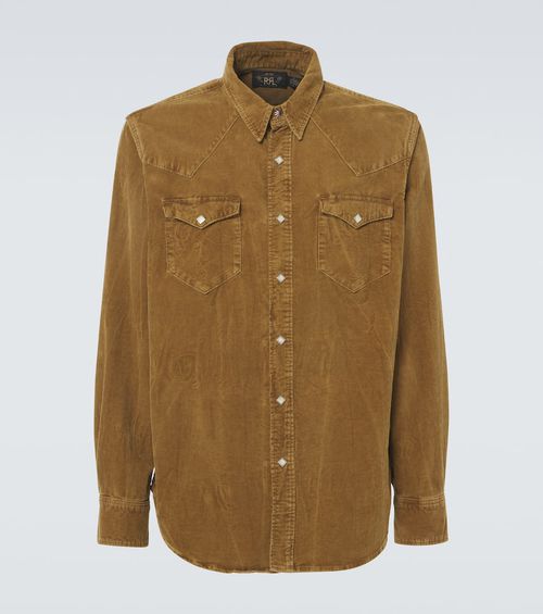 RRL Buffalo West cotton corduroy shirt