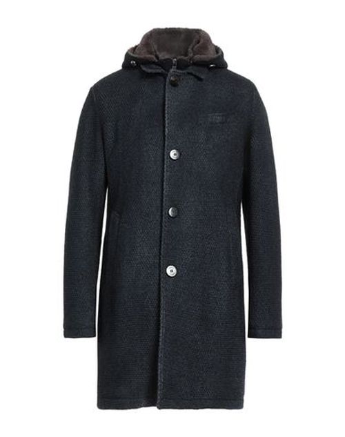 Man Coat Navy Size 3XL Wool, Polyamide, Acrylic, Polyester, Mohair wool