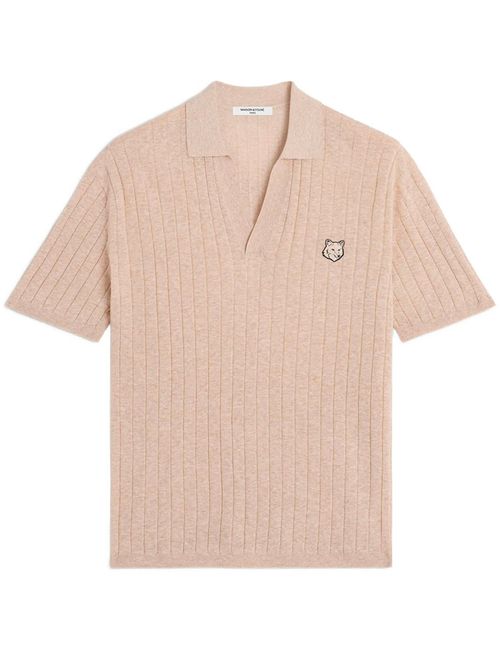 Beige Shirt Collar Polos