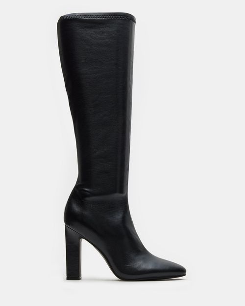 Steve Madden Women's Aria Knee High Boots - Black - - Leather