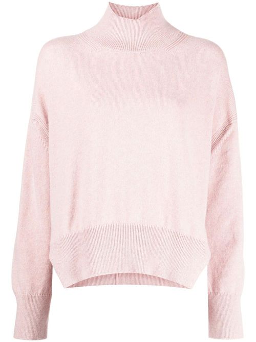 Side-slit knit jumper - Pink