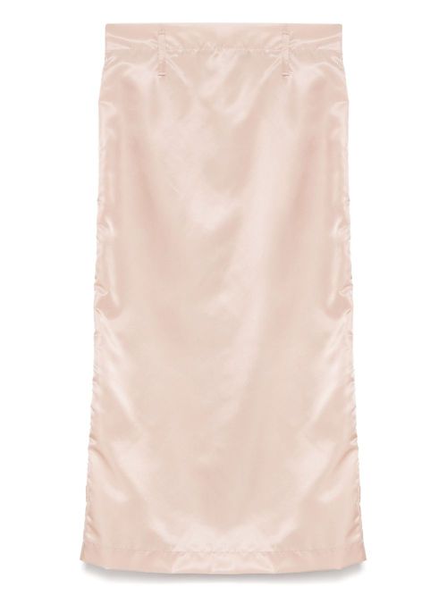 A.M.G. rear-slit midi skirt - Pink