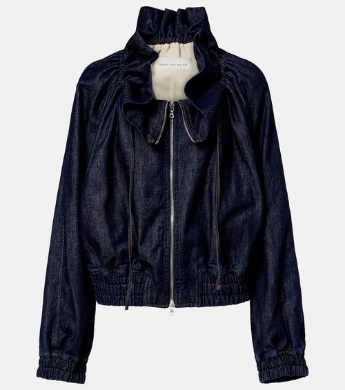 Denim bomber jacket