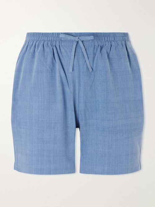 Olbia Straight-Leg Cotton Drawstring Shorts
