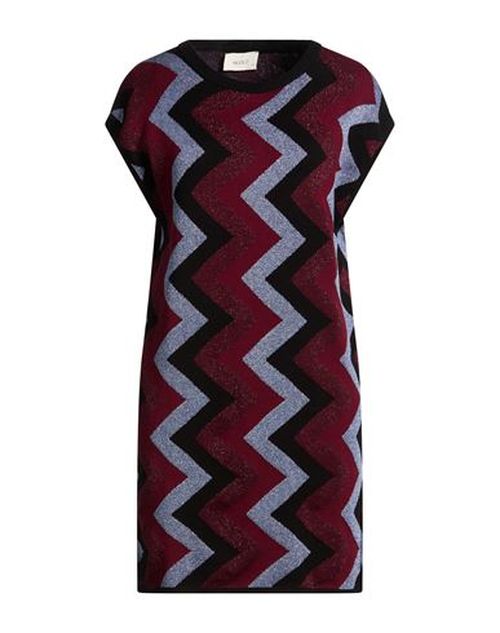 Woman Mini dress Burgundy Size ONESIZE Viscose, Polyester, Metallic Polyester, Polyamide