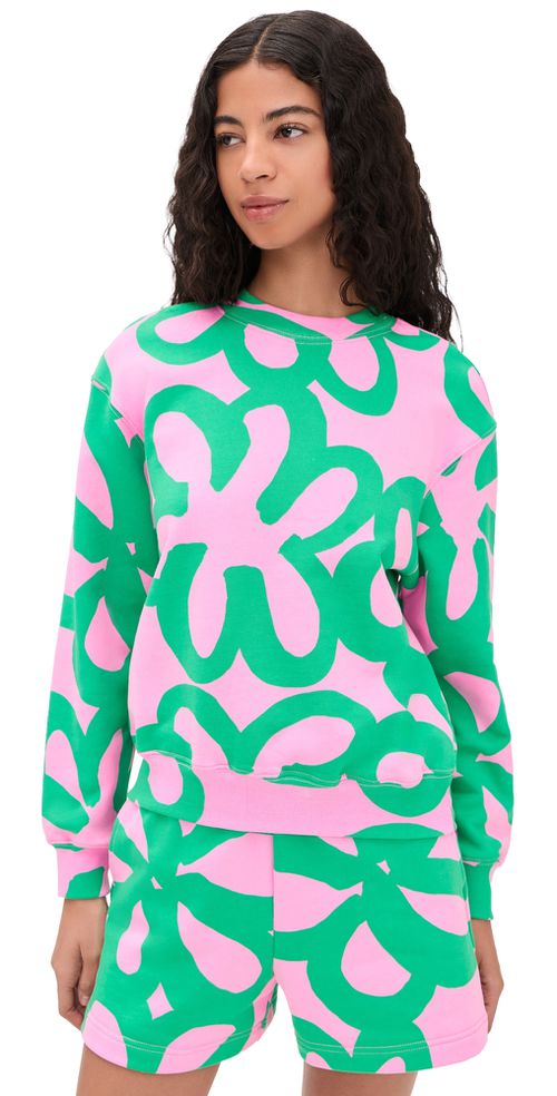 Leiot Jattikukka Kioski Sweatshirt Light Pink/Green