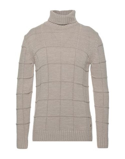Man Turtleneck Beige Size XXL Cotton, Wool, Viscose, Polyamide