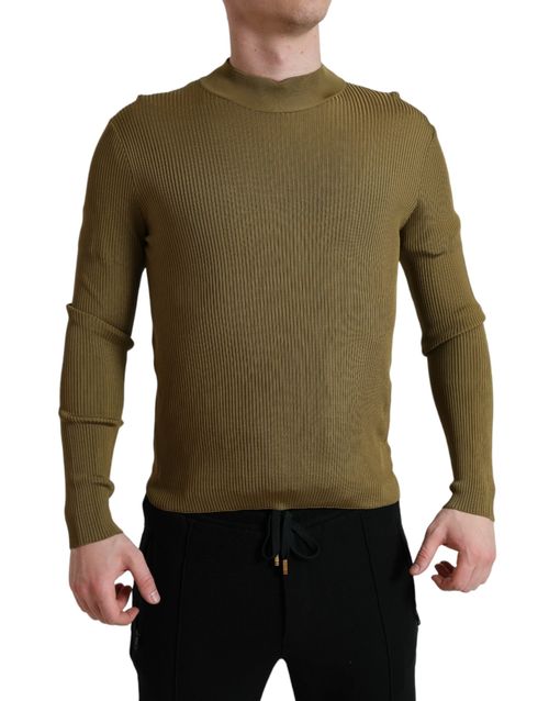 Viscose Crewneck Sweater — Green