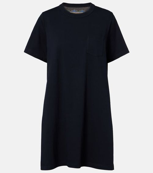 Paisley paneled minidress