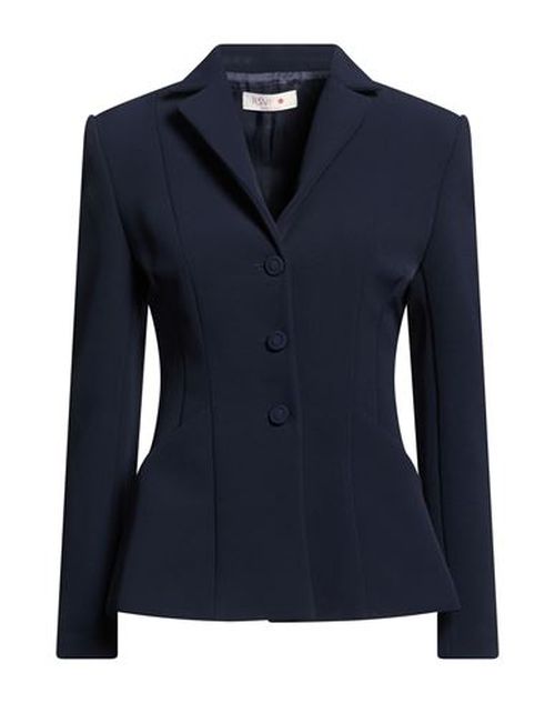 Woman Blazer Midnight blue Size 4 Polyester, Elastane