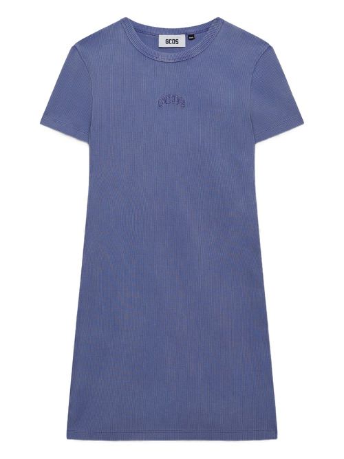 GCDS cotton mini dress - Purple