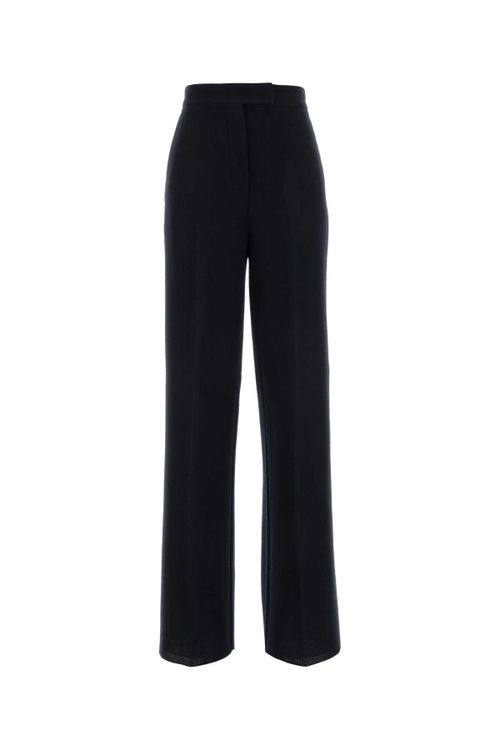 Virgin Wool Trousers — Navy