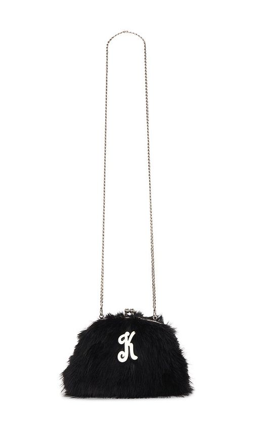 Kim Shui Ks Faux Fur Clutch in Black