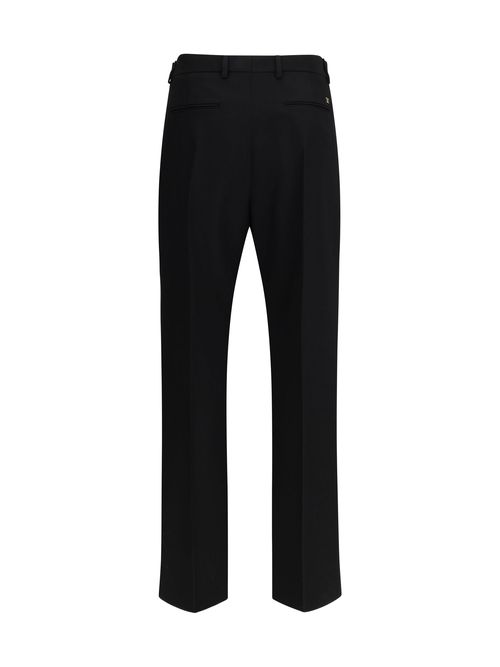 Virgin Wool Trousers — Black