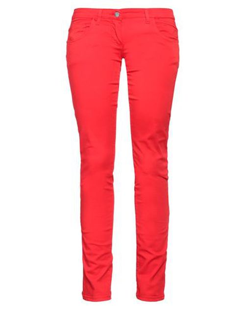Woman Pants Red Size 32 Cotton, Elastane