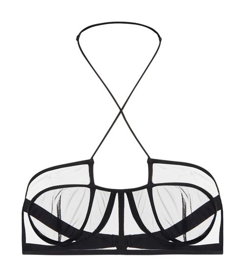 Nensi Dojaka Mesh halterneck bra