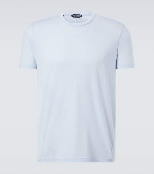 Cotton and silk jersey T-shirt
