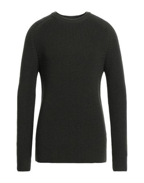 Man Sweater Military green Size 40 Merino Wool