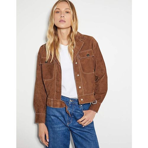Monsoon Iris Crop Suede Jacket