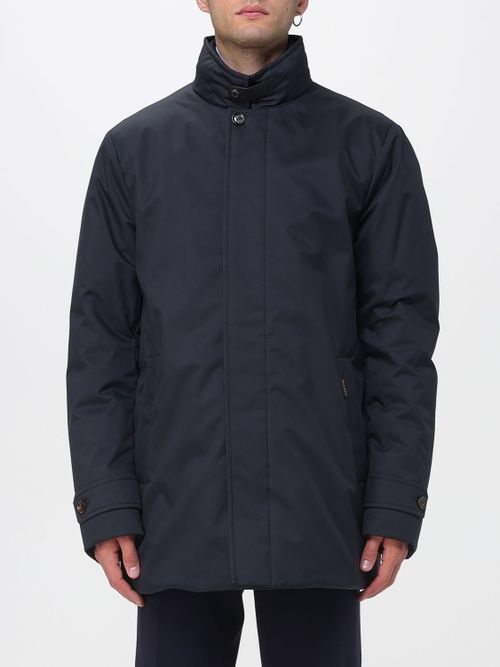 Coat Men color Blue