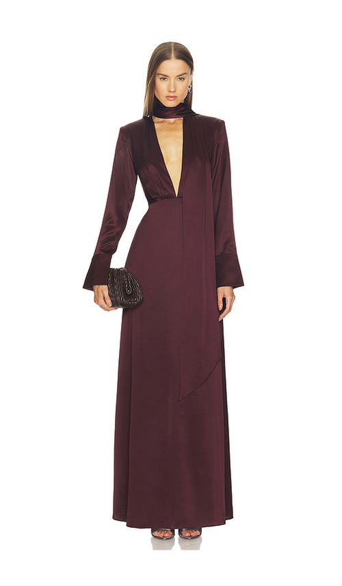 SRG Irina Dress in Cabernet. L also in M, S, XL