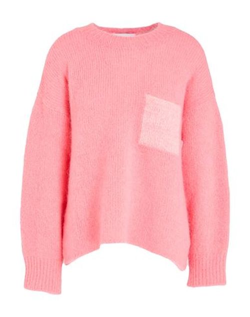 Woman Sweater Coral Size M Wool, Mohair wool, Polyamide, Elastane