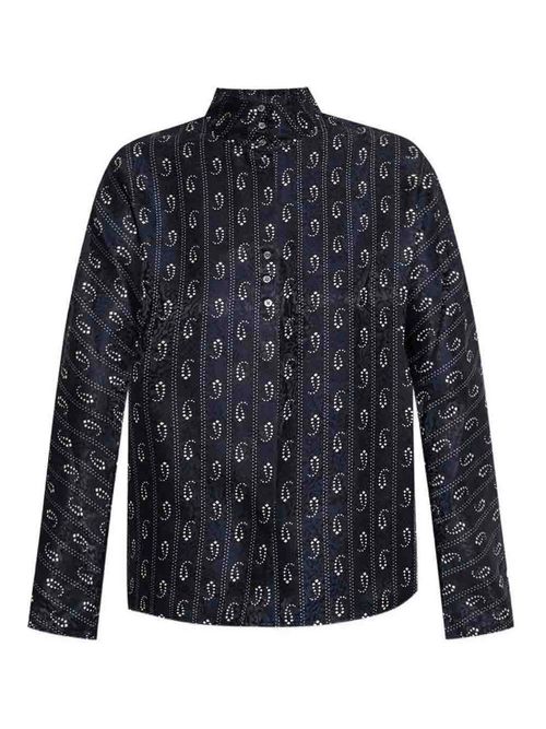 Jacquard Silk Shirt
