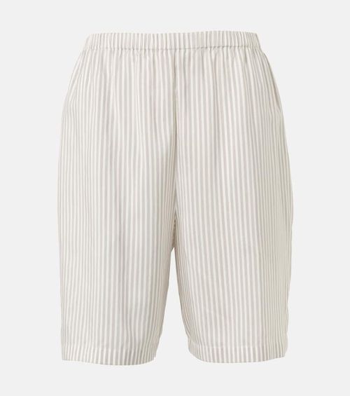 Zinnia striped silk shorts