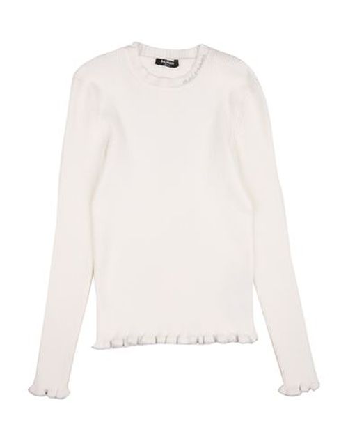 Kid Girl Sweater White Size 13 Viscose, Polyester, Metallic fiber, Polyamide