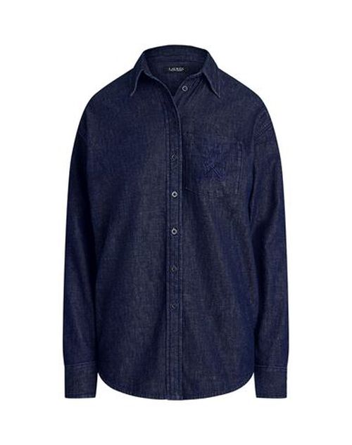 Relaxed Fit Denim Shirt Woman Denim shirt Blue