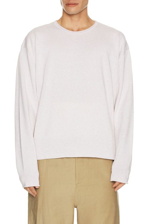 Le17Septembre Melange Pullover in Ivory - Ivory. 46 also in