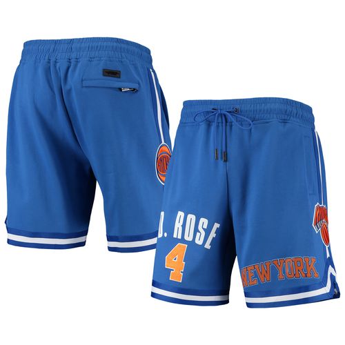 Men's Derrick Rose Blue New York Knicks Player Replica Shorts