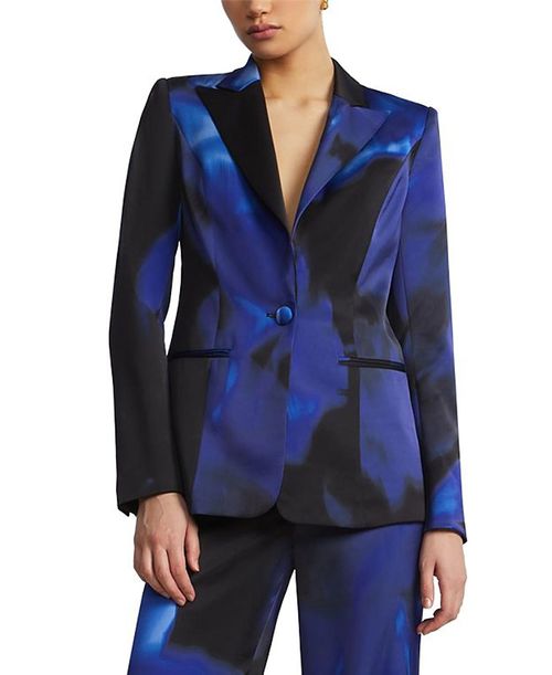 Rose Printed Blazer