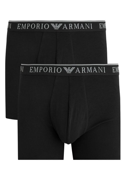 Logo Stretch-cotton Boxer Briefs - set of Three - Black - L