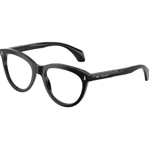 Moncler Vrouw Moncler ME2026 3001 Optische monturen Acetaat Zwart Transparant Rotonde Normaa