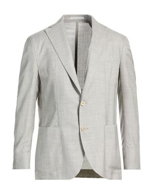 Platinum Man Blazer Light grey Size 40 Cashmere, Silk
